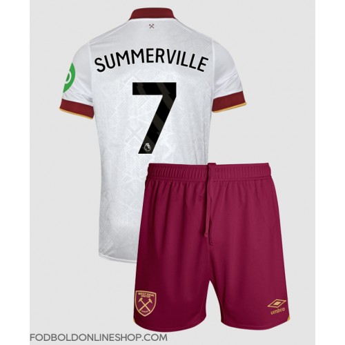 West Ham United Crysencio Summerville #7 Tredje trøje Børn 2024-25 Kortærmet (+ Korte bukser)